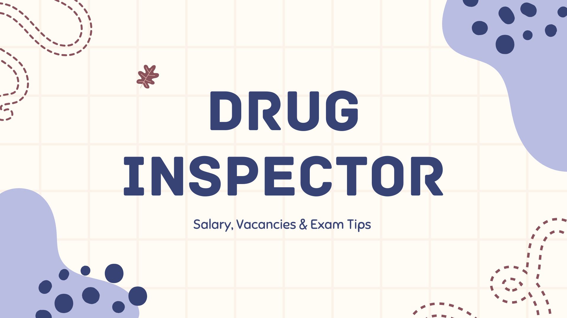 Govt Job 2 Drug Inspector Exam